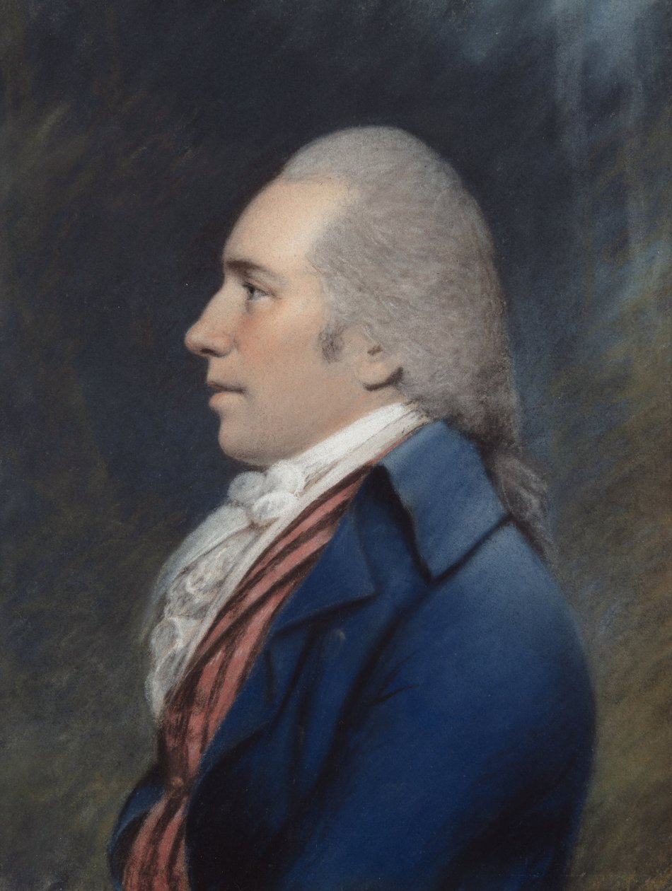Thomas Law (gri kağıt üzerine pastel) by James Sharples