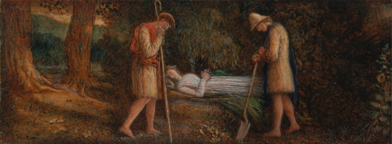 Imogen ve Çobanlar, 'Cymbeline', IV. Perde, II. Sahne by James Smetham