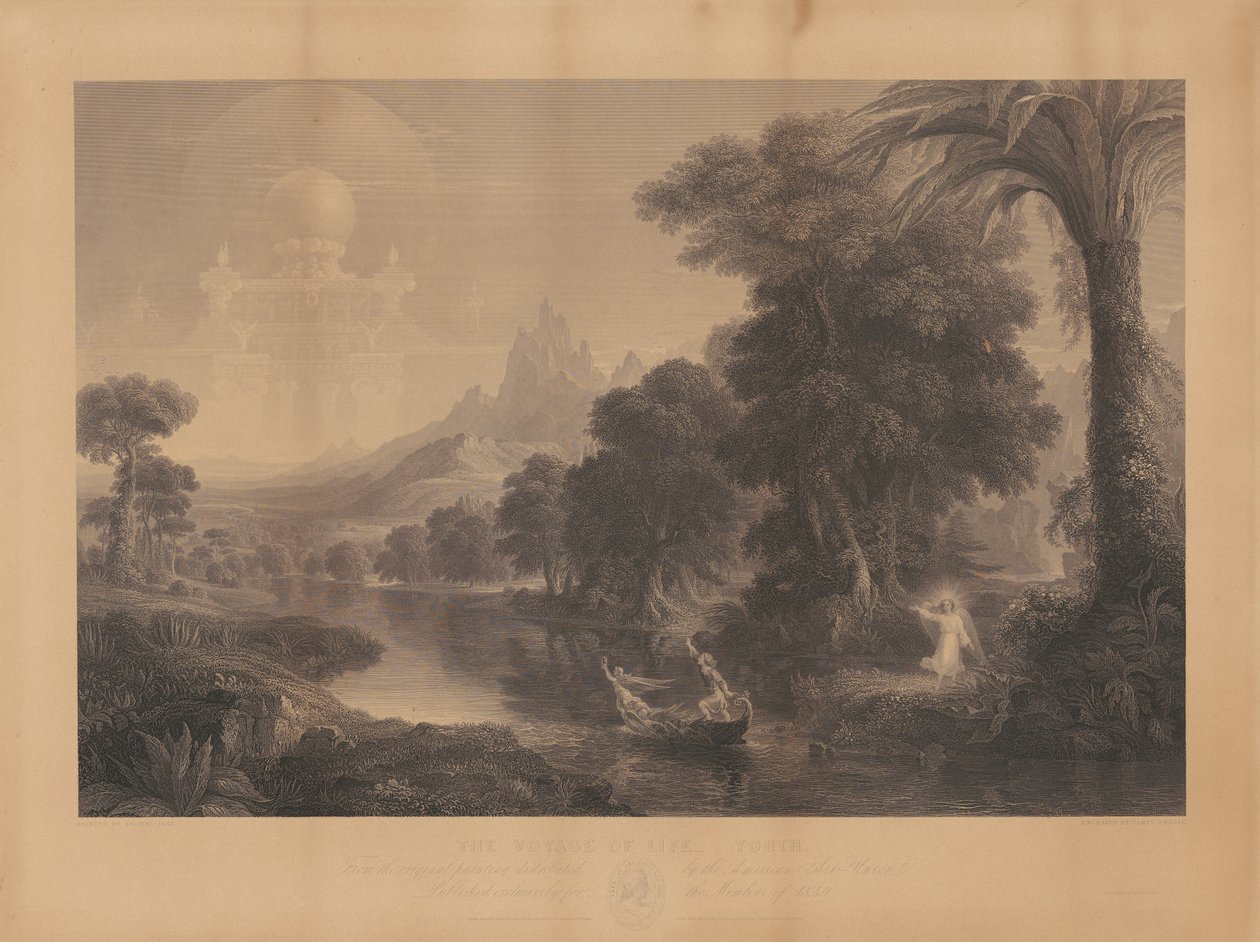 Yaşam Yolculuğu: Gençlik by James Smillie, after Thomas Cole