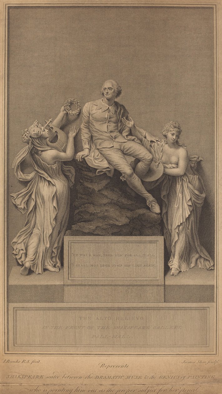 William Shakespeare Anıtı by James Stow after Thomas Banks