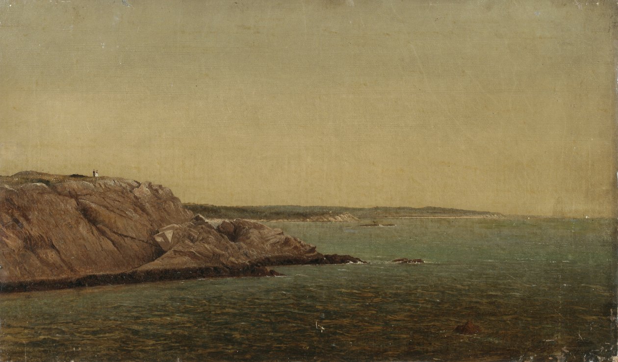 Kayalar ve Deniz (tuval üzerine yağlı boya) by James Suydam
