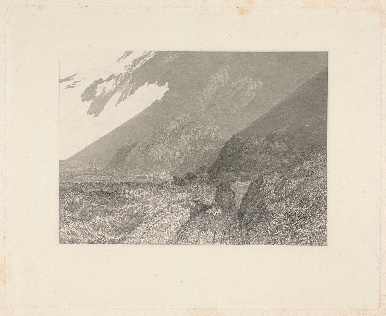 Penmaen Maur, Caernarvonshire by James T. Willmore