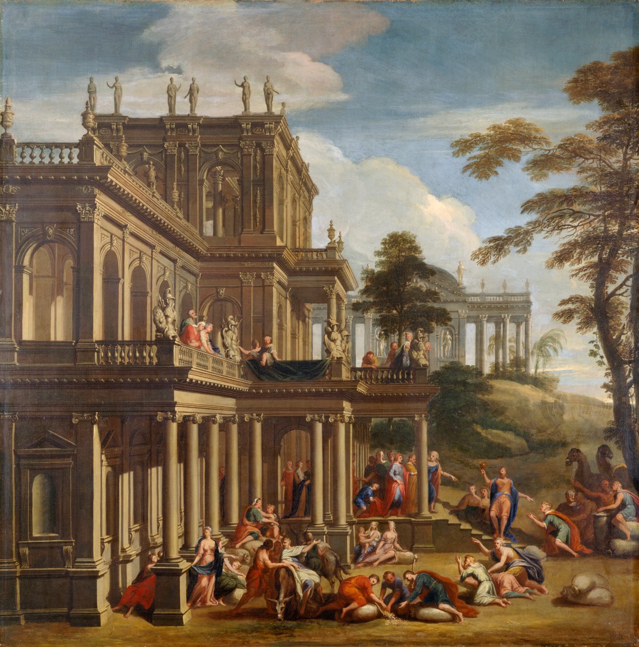 Joseph ve Kardeşleri - Kupanın Keşfi c.1705 (tuval üzerine yağlı boya) by James Thornhill