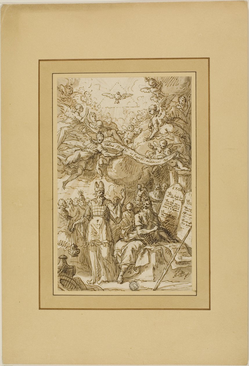 Musa ve Kanun Tabloları by James Thornhill