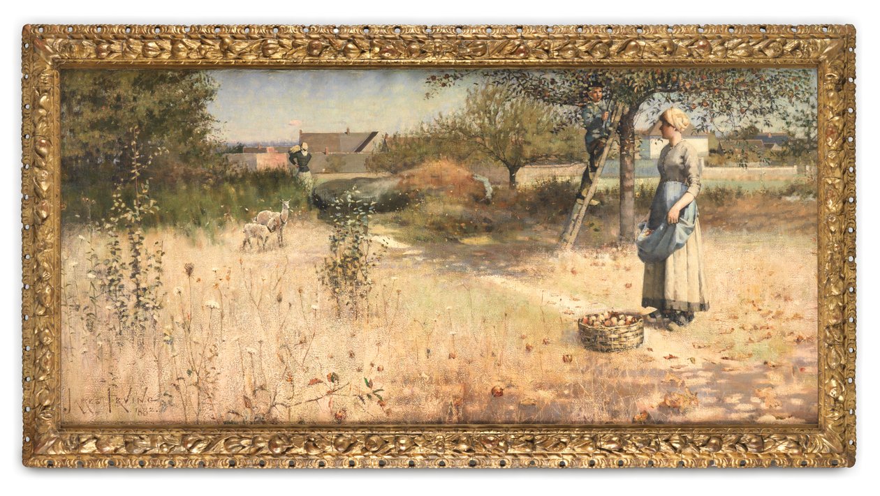Elma Hasadı, Barbizon (Tuval üzerine yağlı boya) by James Thwaite Irving
