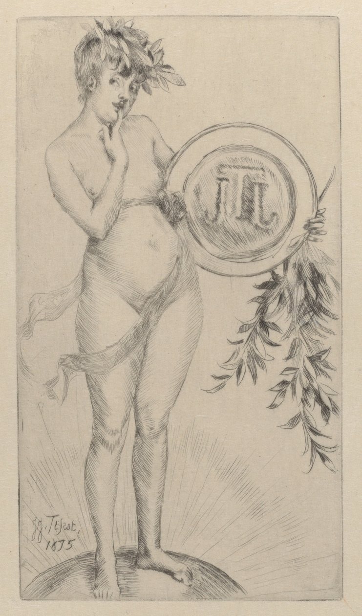 Monogramlı İlk Frontispiece, 1875. by James Tissot