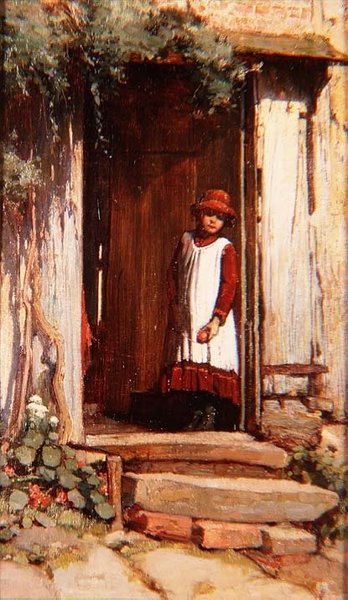 Kulübe Kapısında by James Valentine Jelley