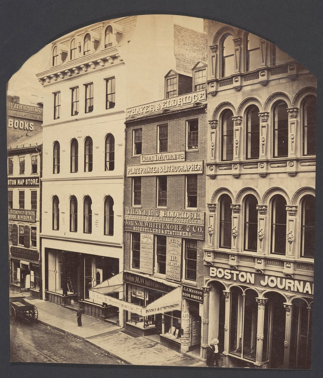 Washington Caddesi, Boston, yak. 1860. by James Wallace Black