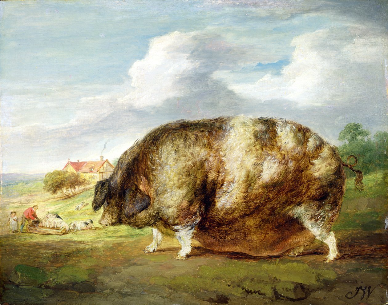 Gloucestershire Eski Noktası (panelde yağ) by James Ward