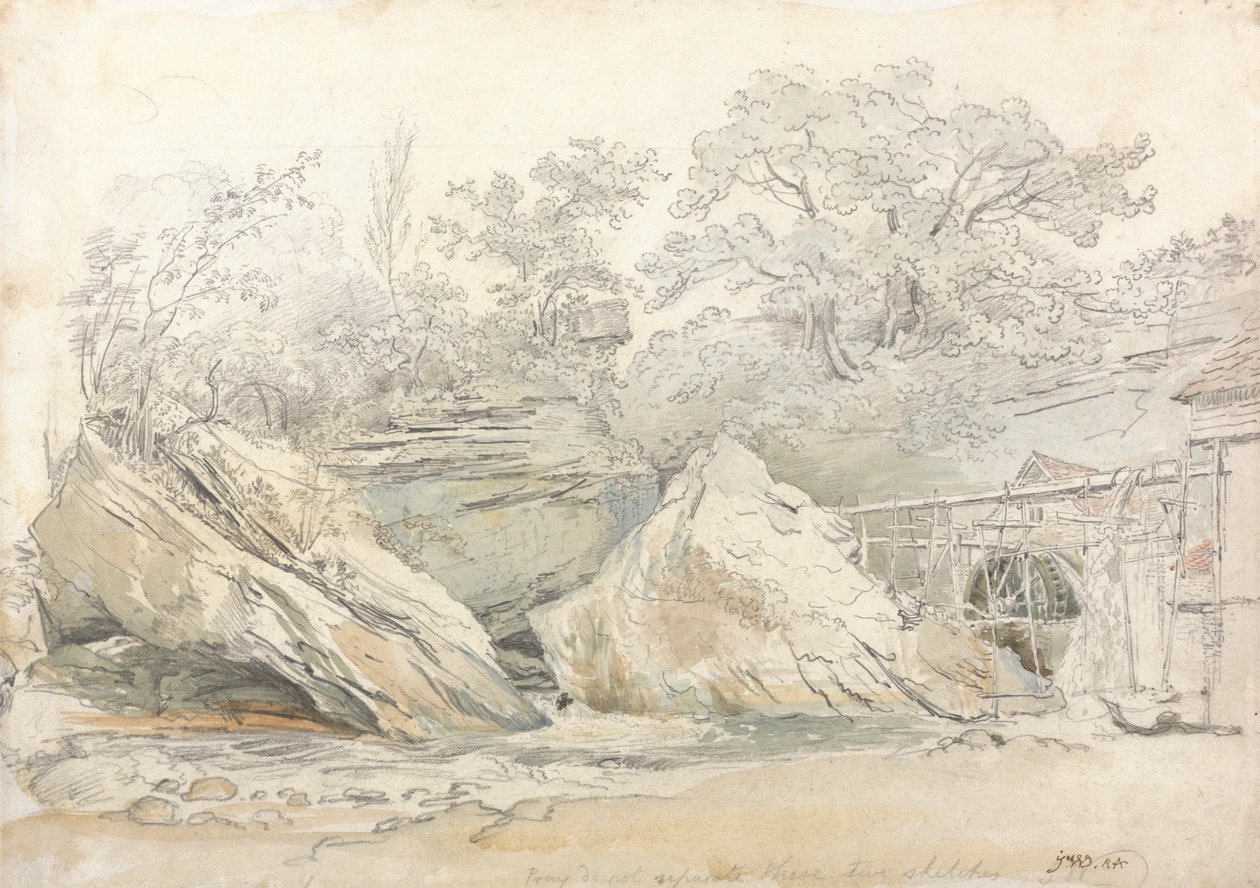 Aberdulais Değirmeni, Glamorganshire by James Ward