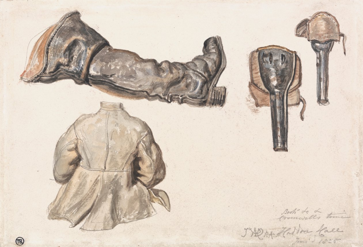 Boots, Etc. Cromwell'in Zamanı, Haddon Hall, 9 Ocak 1825 by James Ward