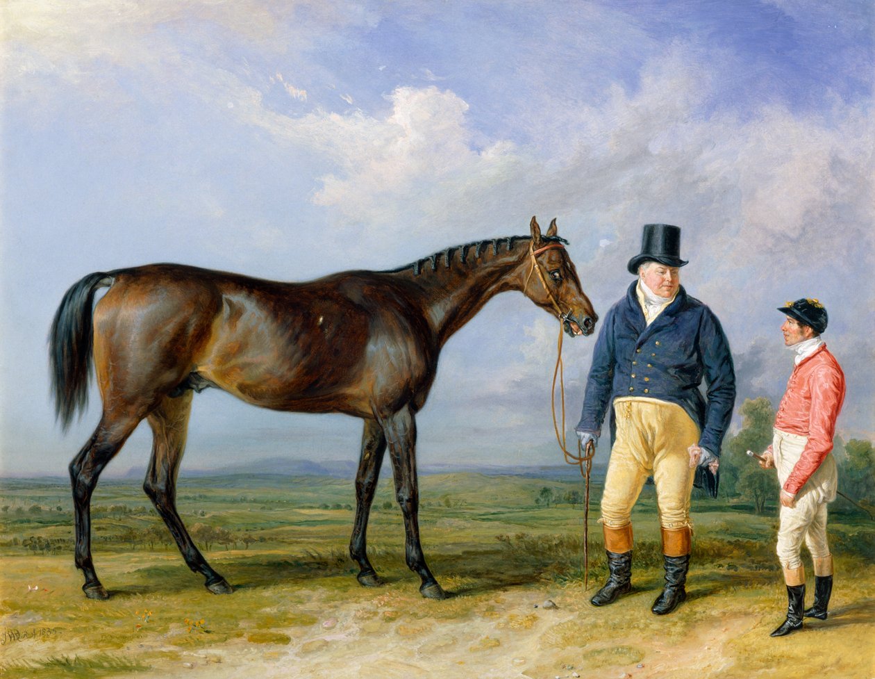 Rockingham, sahibi John Theobald ile birlikte by James Ward