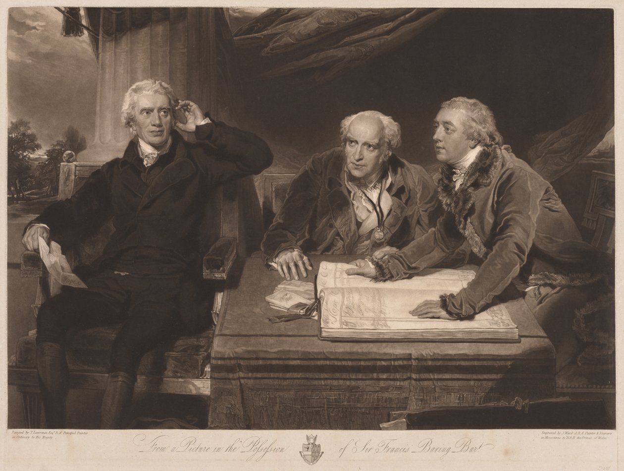 Sir Francis ve John Baring ve Charles Duvarı by James Ward