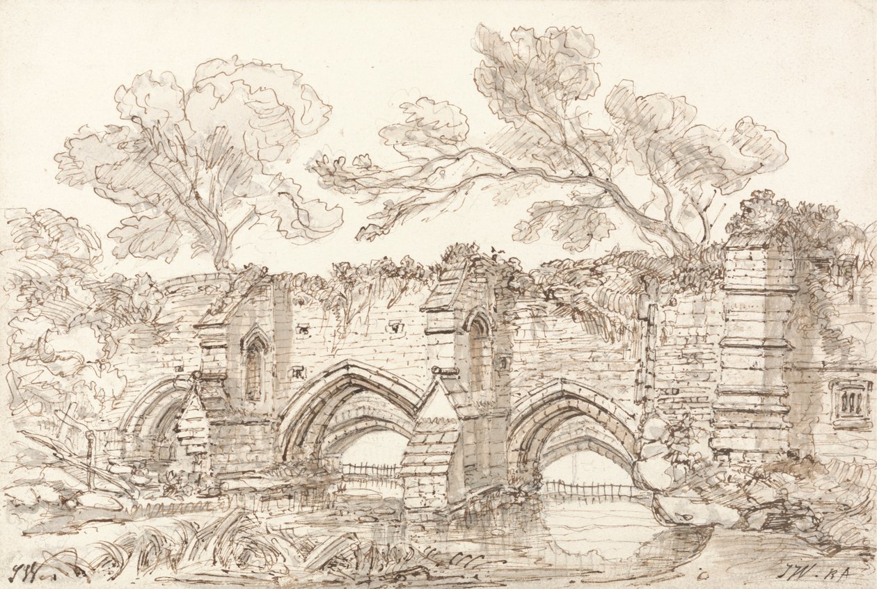 Eski Çift Köprü, Bury St. Edmunds by James Ward