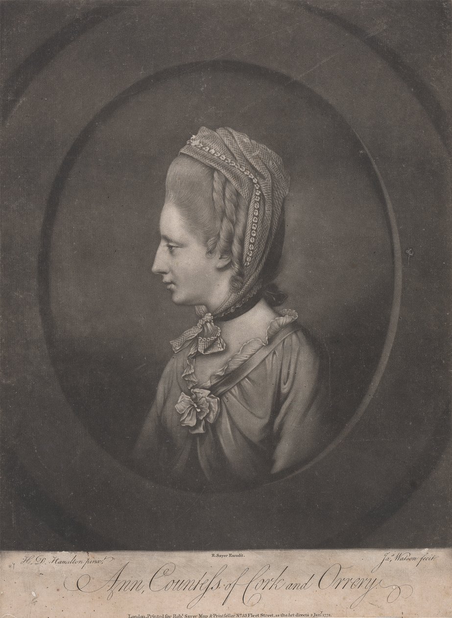 Anne, Cork ve Orrery Kontesi (ö. 1785) by James Watson