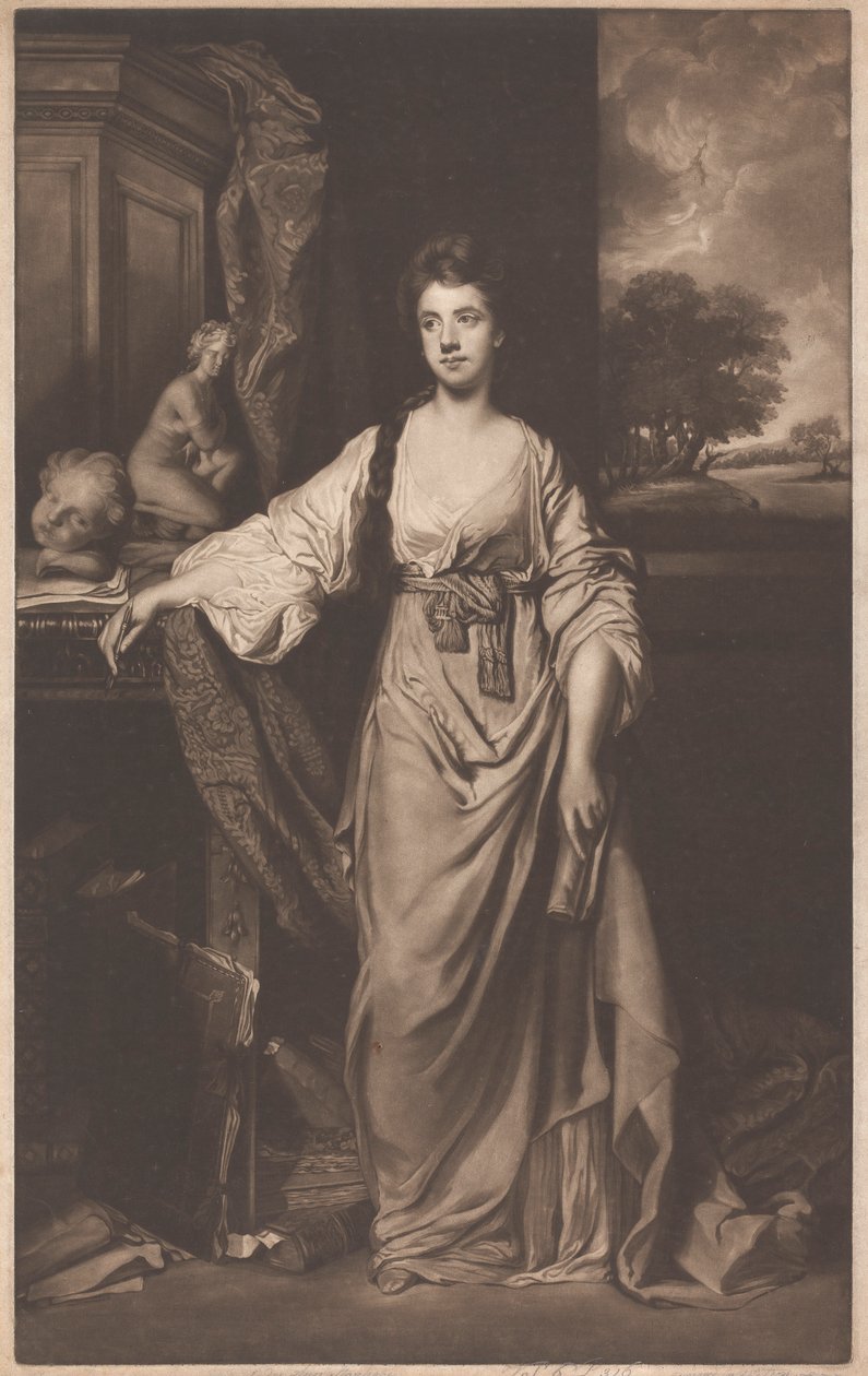 Leydi Ann Hussey (kızlık soyadı Delaval) Stanhope by James Watson