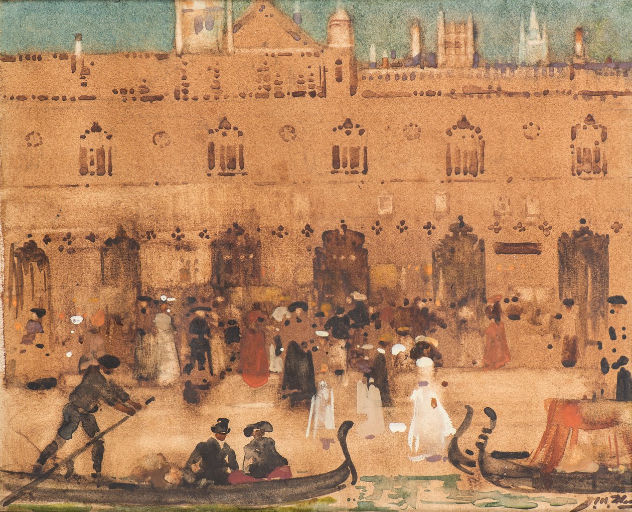 Venedik Sahnesi (suluboya) by James Watterston Herald