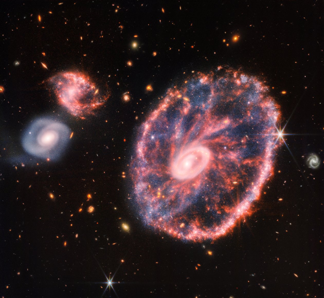 Dönen Gökada (NIRCam ve MIRI Kompozit Görüntü) by James Webb Space Telescope (NASA)