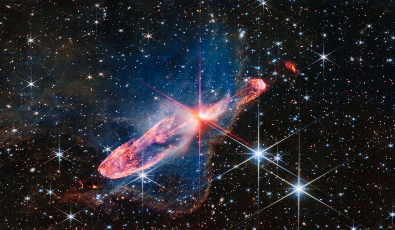 Herbig-Haro 46/47 (NIRCam Görüntüsü) by James Webb Space Telescope (NASA)