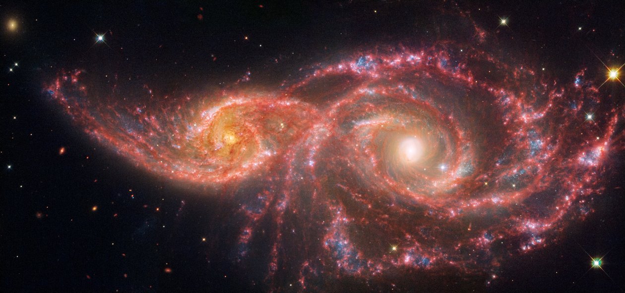 Hubble Galaksi Çiftini İnceledi by James Webb Space Telescope (NASA)
