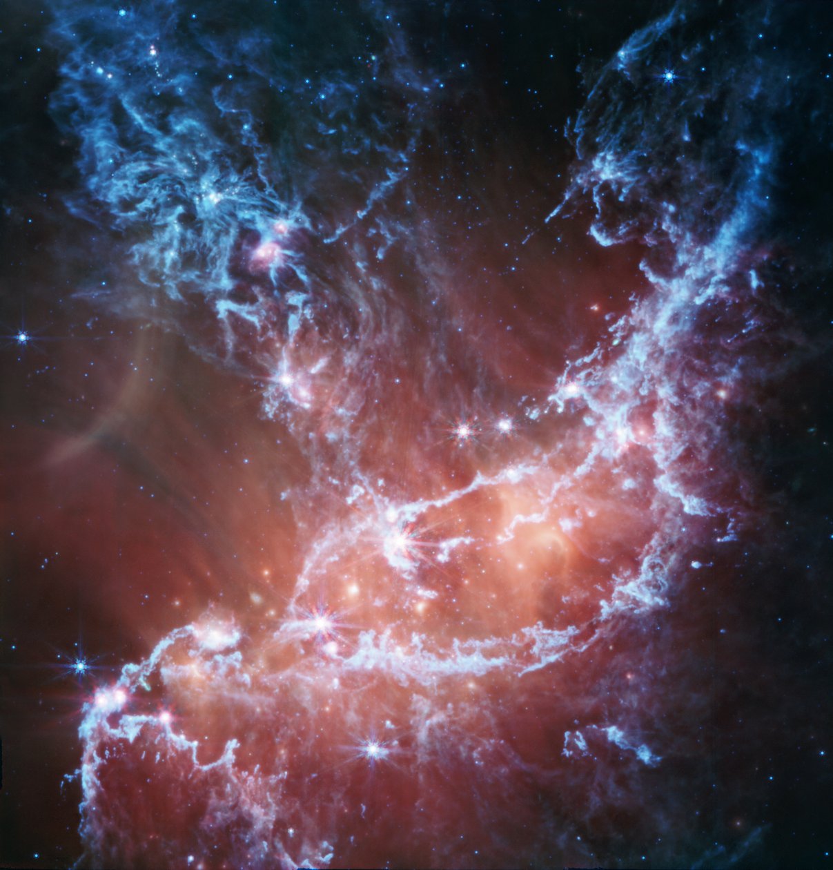 NGC 346 (MIRI Görüntüsü) by James Webb Space Telescope (NASA)