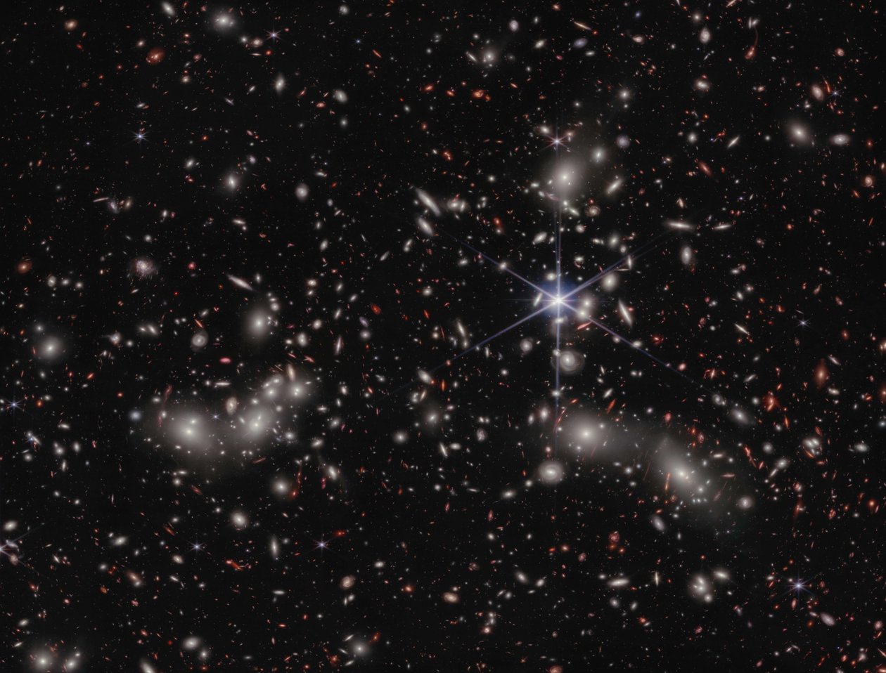 Pandora#39;nın Kümesi (NIRCam Görüntüsü) by James Webb Space Telescope (NASA)