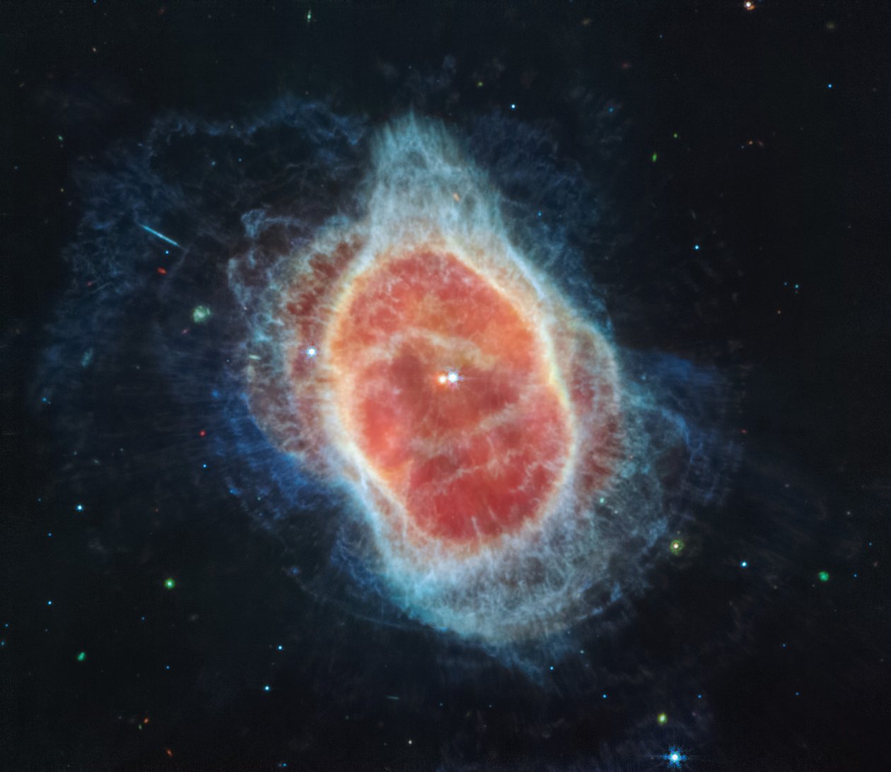 Güney Halka Bulutsusu (MIRI Görüntüsü) by James Webb Space Telescope (NASA)