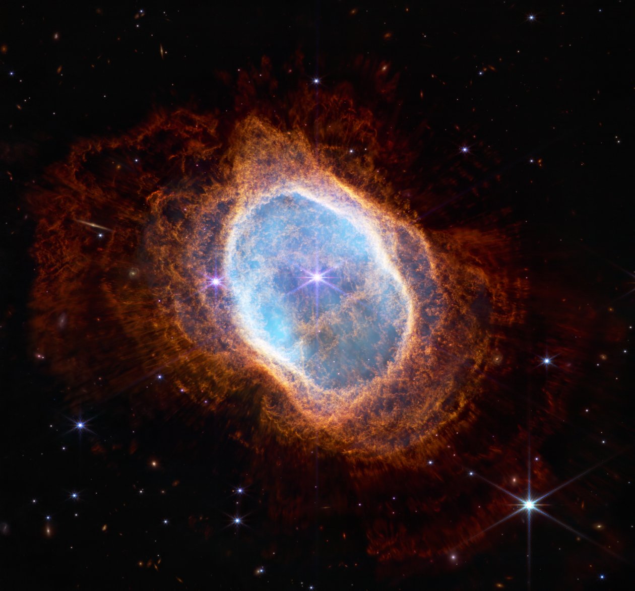 Güney Halka Bulutsusu (NIRCam Görüntüsü) by James Webb Space Telescope (NASA)