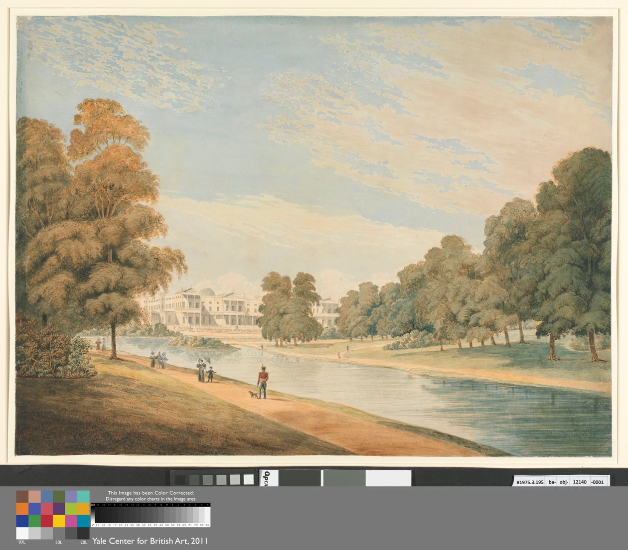 St. James's Park'tan Buckingham Sarayı by James Wilcox