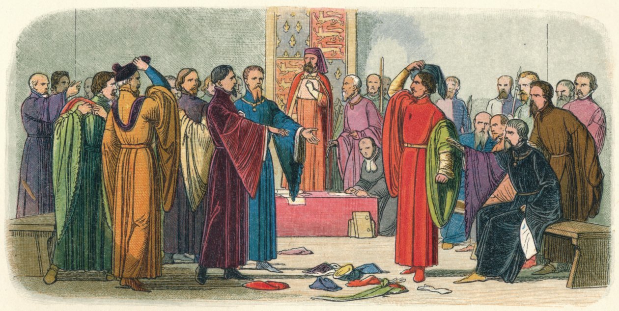 Albemarle ve Fitzwalter takas meydan okuması, c. 14. yüzyılın sonlarında 18640 by James William Edmund Doyle