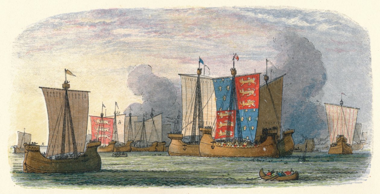 Sluys Savaşı, 24 Haziran 1340 1864 by James William Edmund Doyle