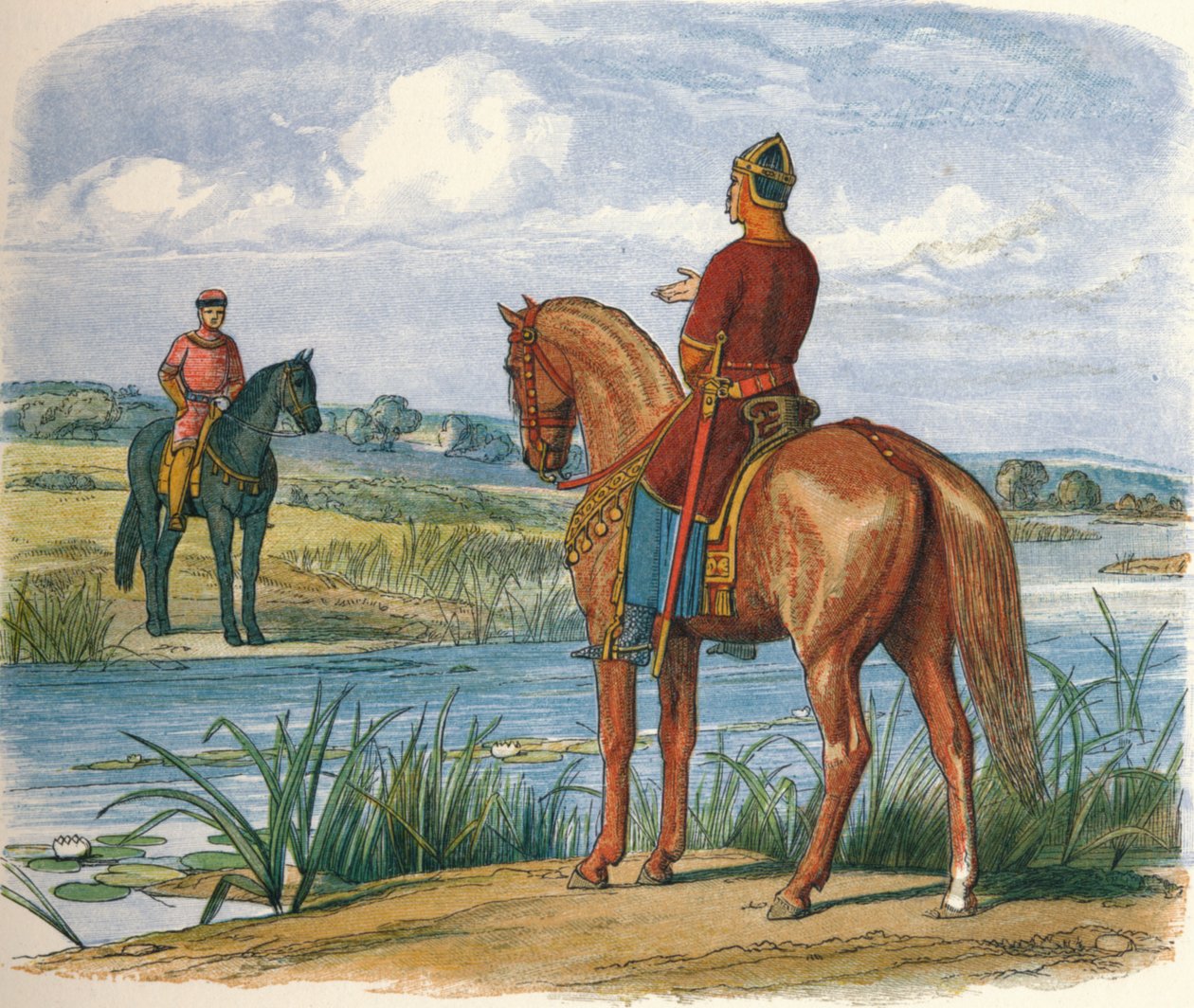 Henry ve Stephen, Thames Nehri boyunca görüşme, 1153 1864 by James William Edmund Doyle