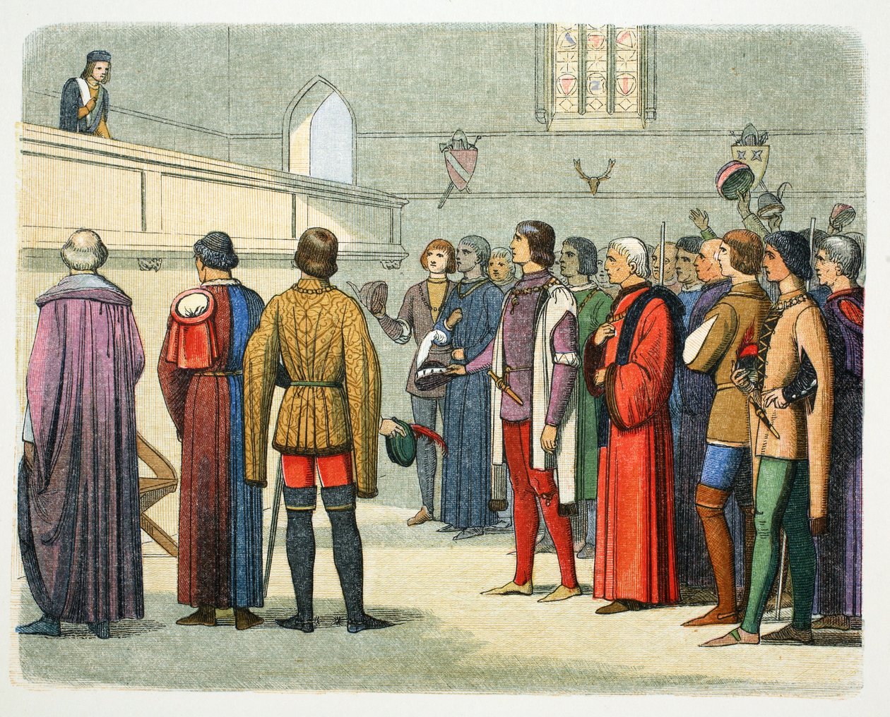 Richard, Gloucester Dükü tacı üstlenmeye davet edildi, 1483 1864 by James William Edmund Doyle