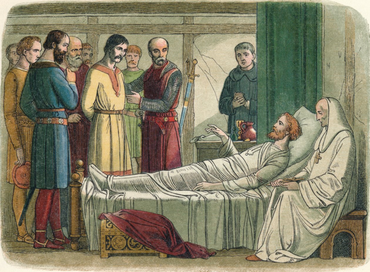 Richard, kendisini vuran okçuyu affediyor, 1199 1864 by James William Edmund Doyle