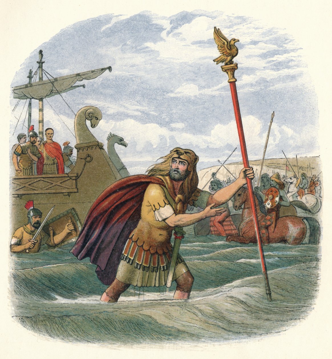 Onuncu lejyonun standart taşıyıcısı, MÖ 55 1864 by James William Edmund Doyle