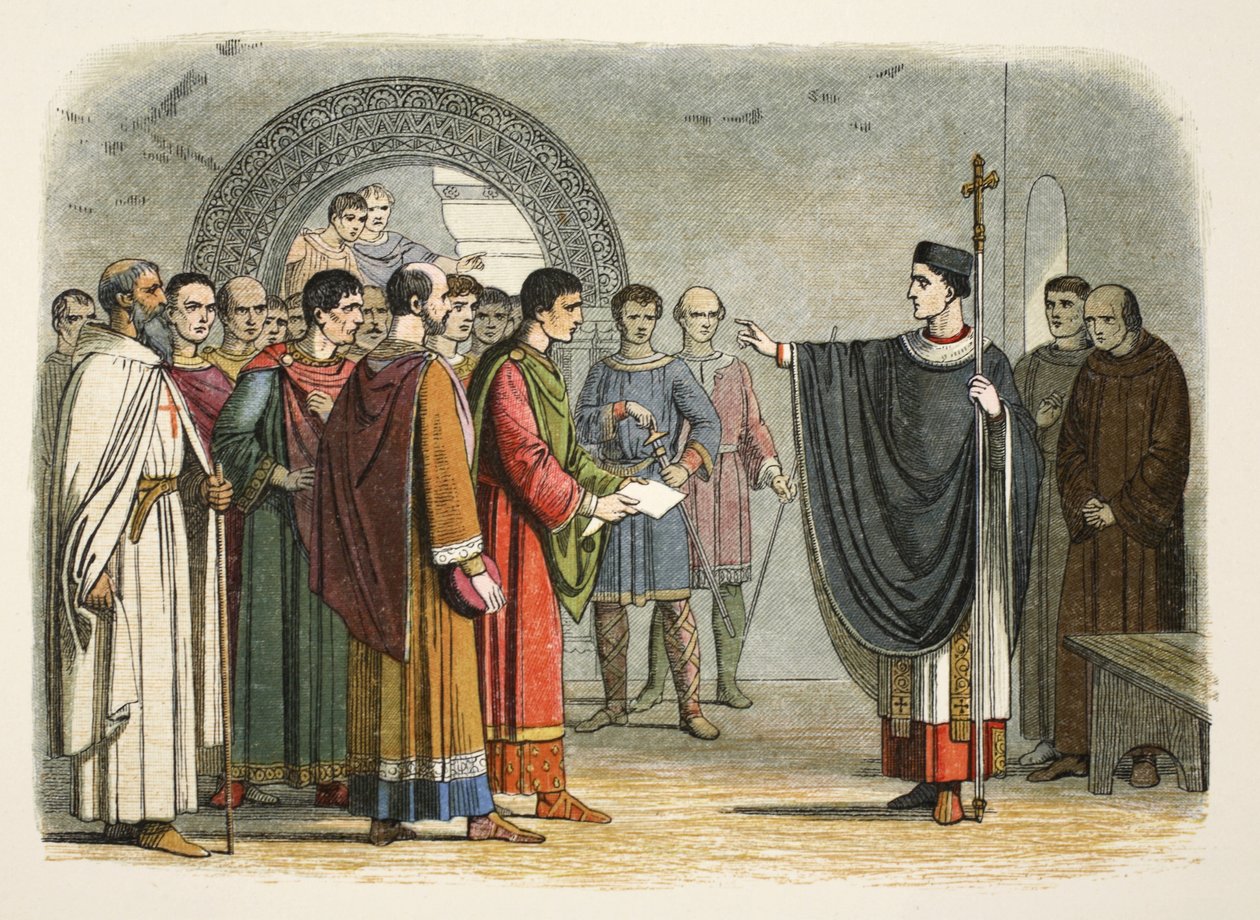 Thomas Becket, Leicester Kontunun kendisine ceza vermesini yasakladı by James William Edmund Doyle