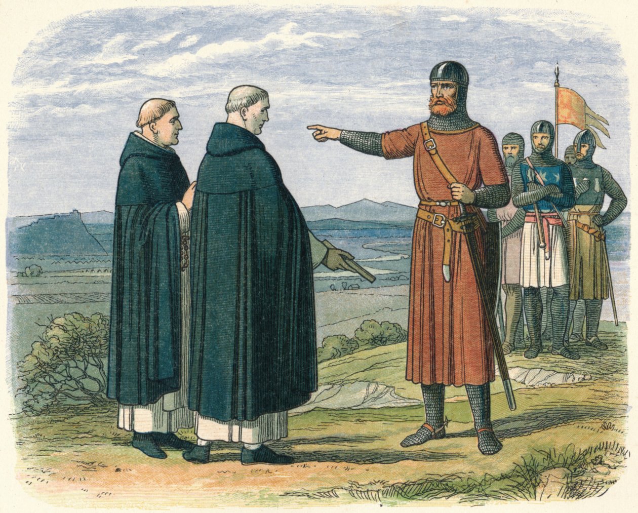 Wallace, İngiliz tekliflerini reddediyor, 1297 1864 by James William Edmund Doyle