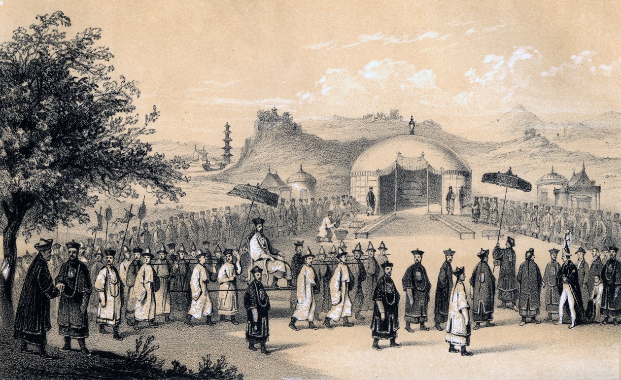 Çin İmparatorunun İngiliz büyükelçisini karşılamaya yaklaşımı, 1847 by James William Giles