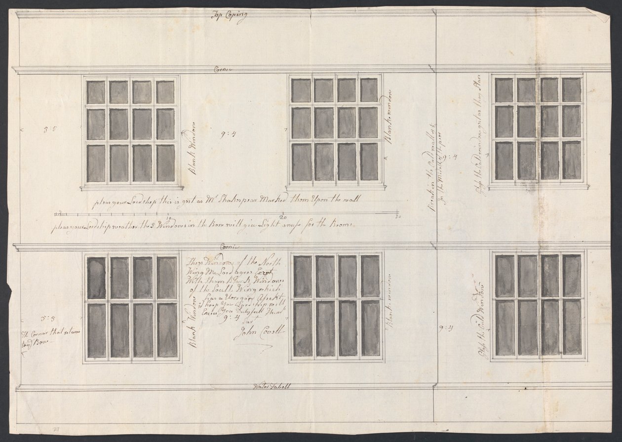 Cobham Hall, Kent: Windows için Tasarım by James Wyatt