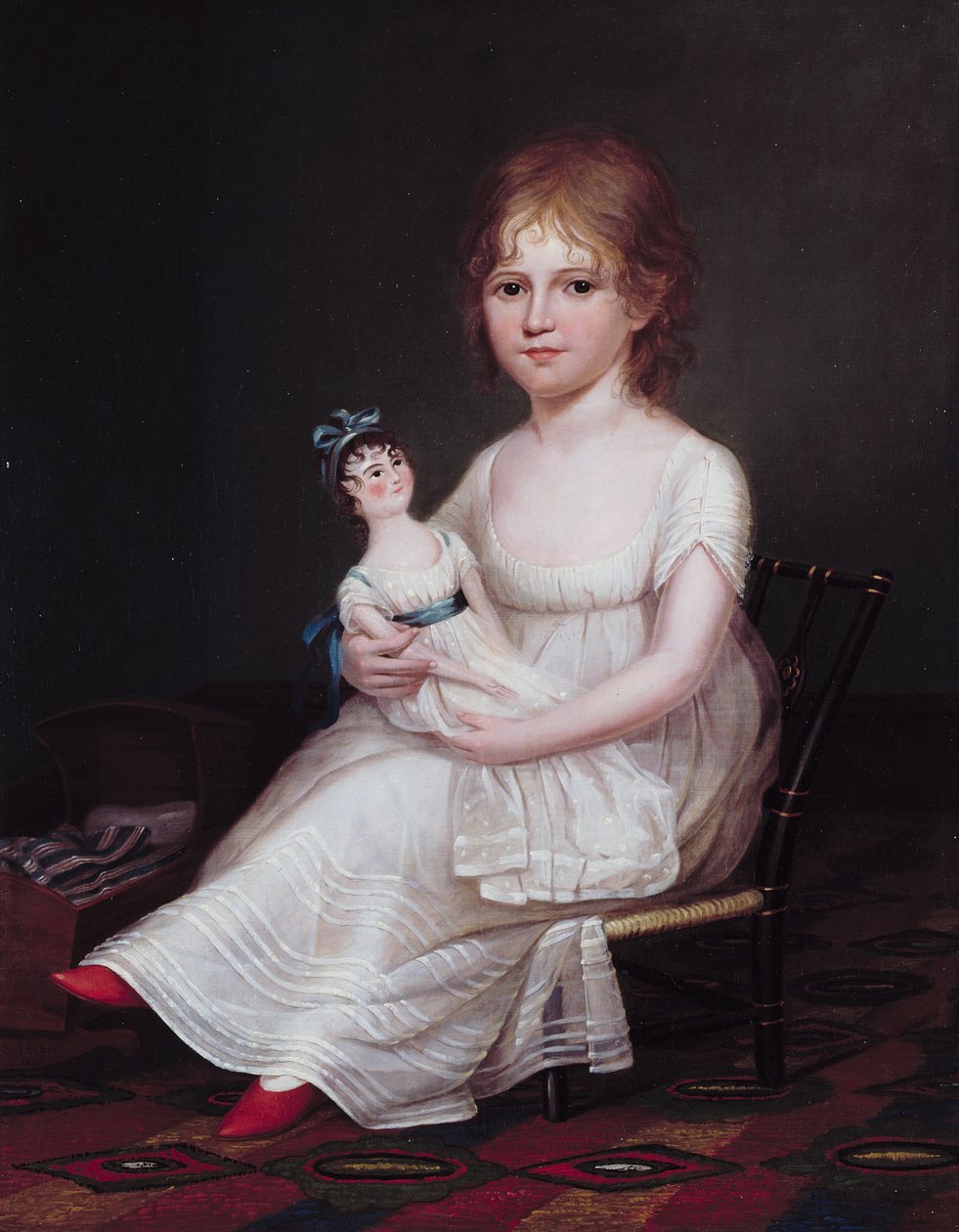 Oyuncak Bebek Tutan Kız, 1804 by James the Elder Peale