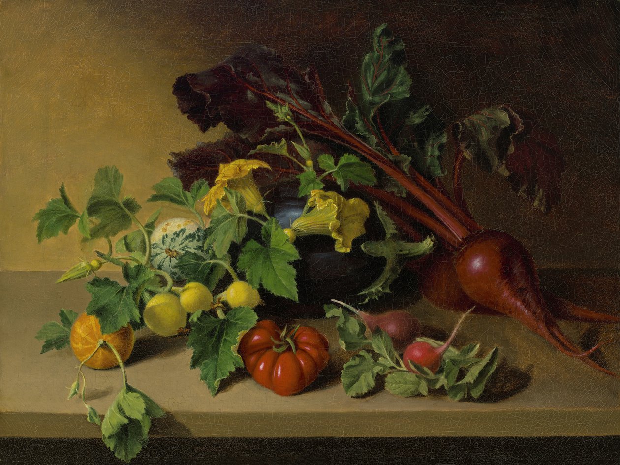 Sebzelerle Natürmort, 1826 by James the Elder Peale
