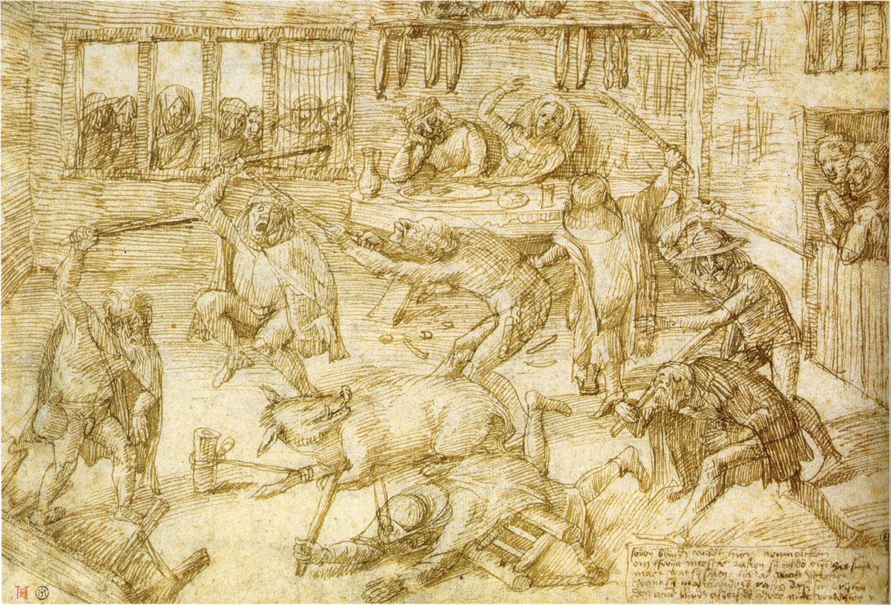 Kör Domuzu Dövdü by Jan Verbeeck de Oude