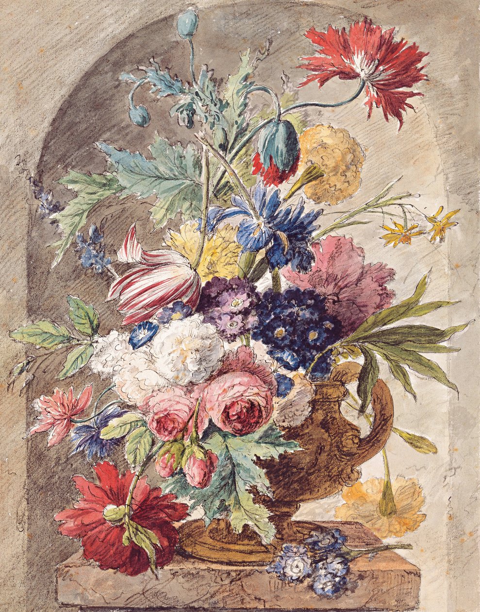 Çiçek Natürmort, c. 1734 by Jan van Huysum