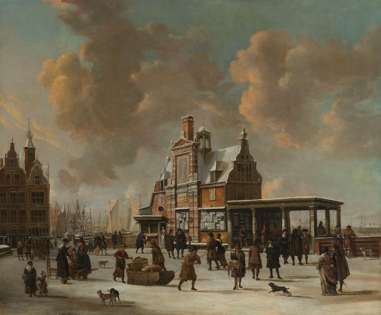 Kış aylarında Amsterdam