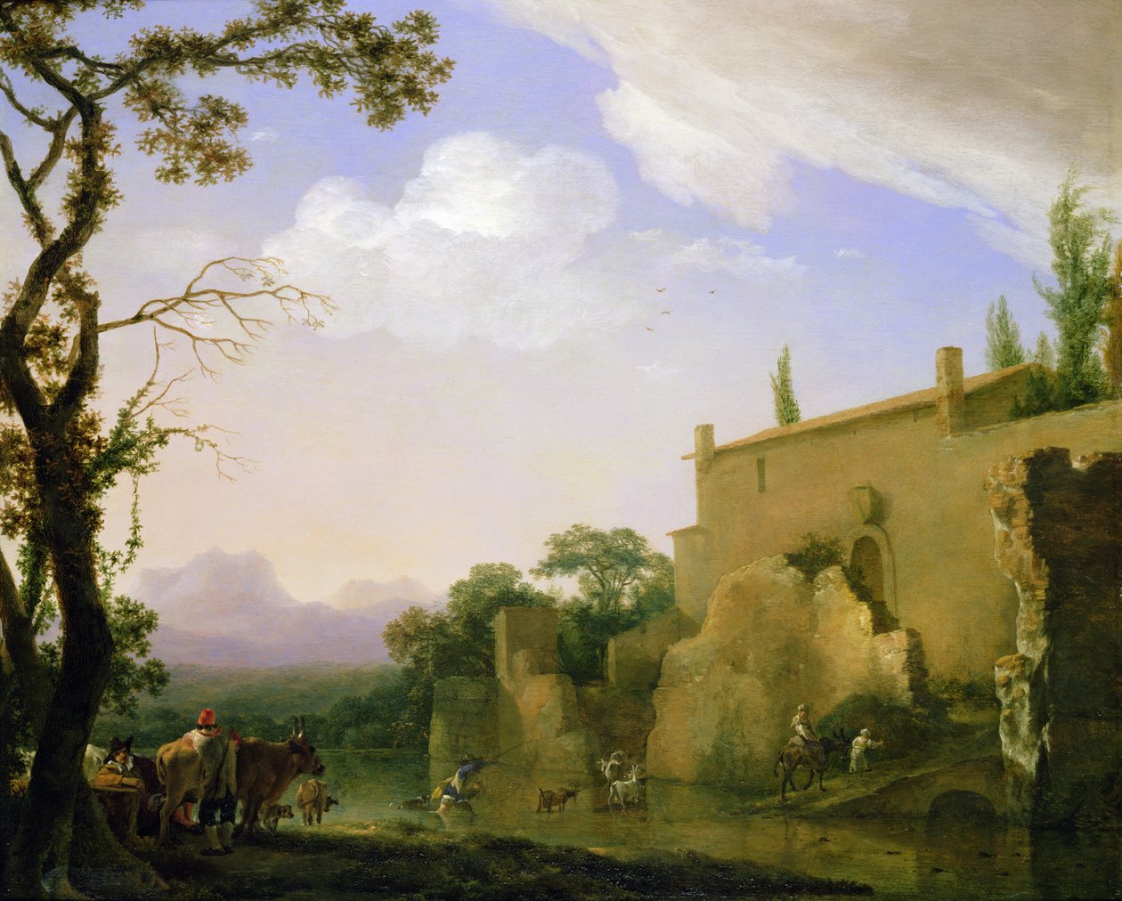 Bir İtalyan Manzarası, 17. yüzyıl by Jan Asselyn