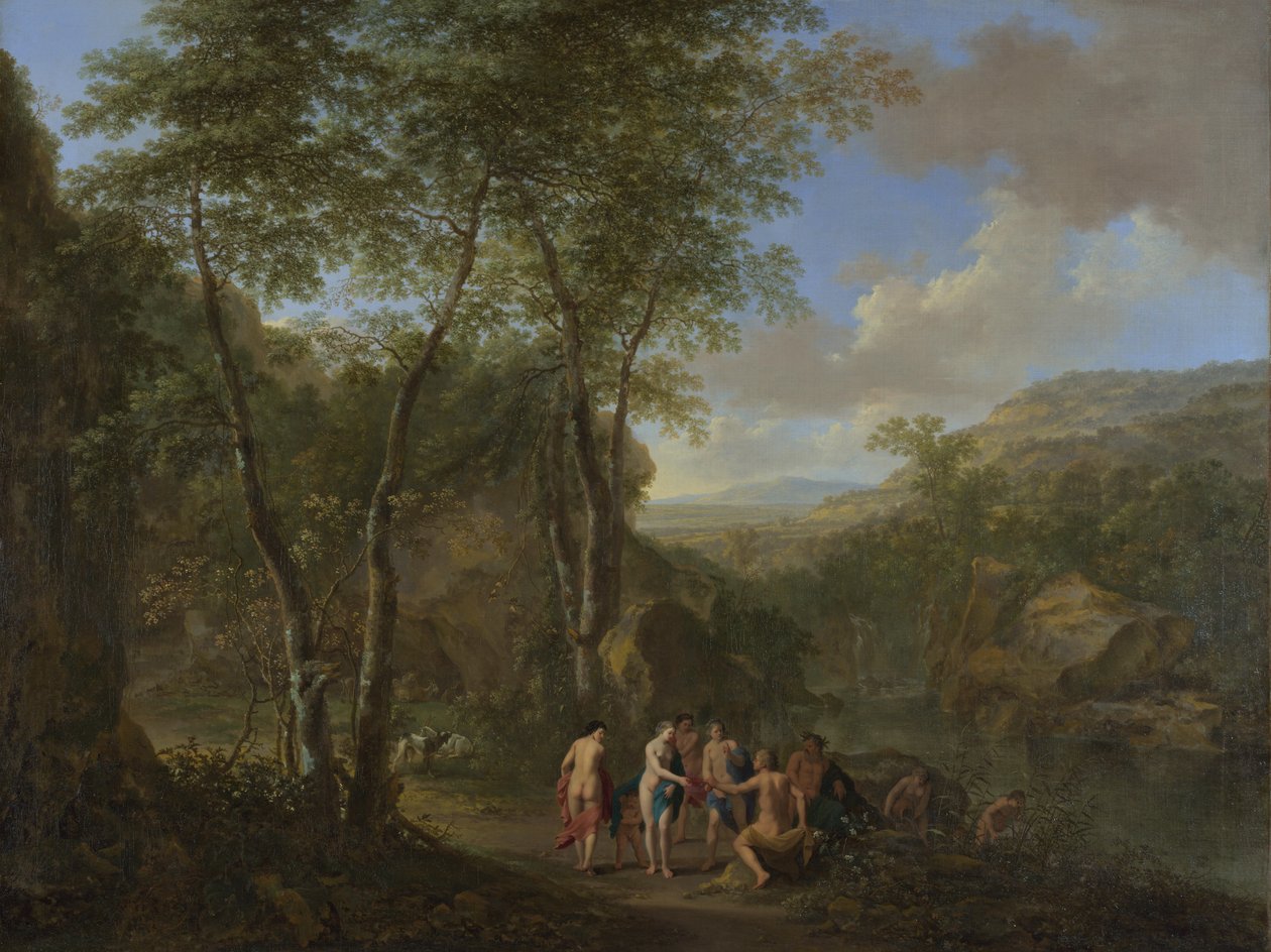 A Landscape with the Judgement of Paris by Jan Dirksz Both