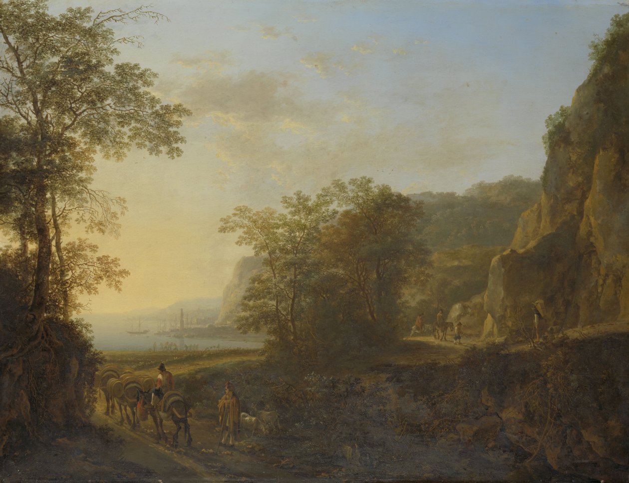Liman Manzaralı İtalyan Manzarası by Jan Dirksz Both