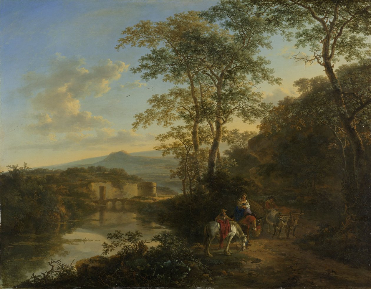 Ponte Molle ile İtalyan manzara by Jan Dirksz Both