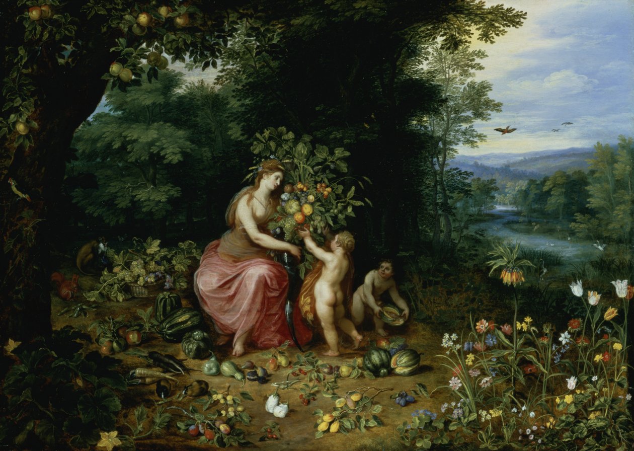 Bolluk Alegorisi (detay için bkz. 124327) by Jan the Elder Brueghel