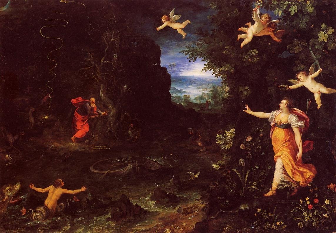 Circe ve Ulysses by Jan the Elder Brueghel